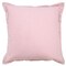 Laddha Home Designs Hand Woven Embroidered Edge Square Throw Pillow - 20" - Pink